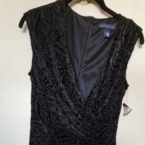 American Living Elegant Black Velvet Dress